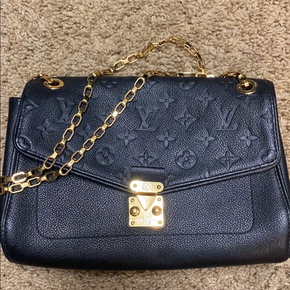 Black Louis Vuitton handbag